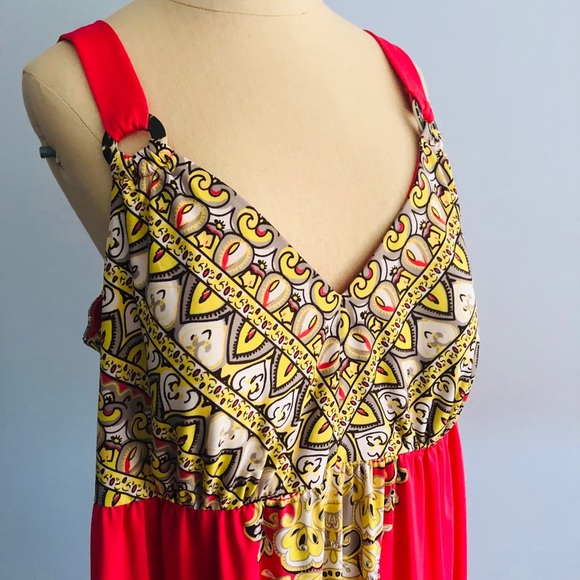 Vintage INC Dress Mandala Stud Tribal Print, Plus Size Modern - Picture 6 of 7